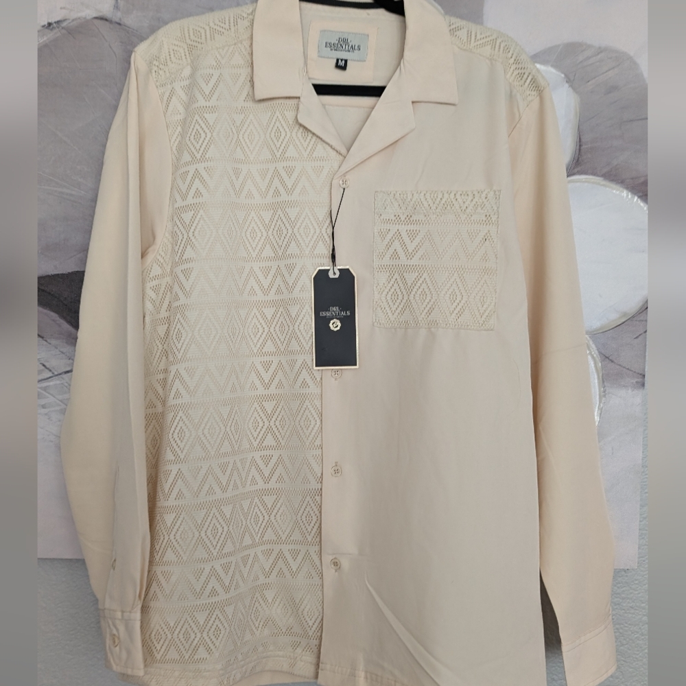 Drill Clothing Co DRL Essentials Long Sleeve Button Down Shirt Medium Nwt ❤️
